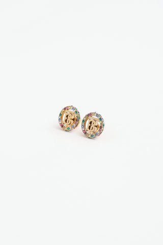 Burberry Rainbow Monogram Earrings