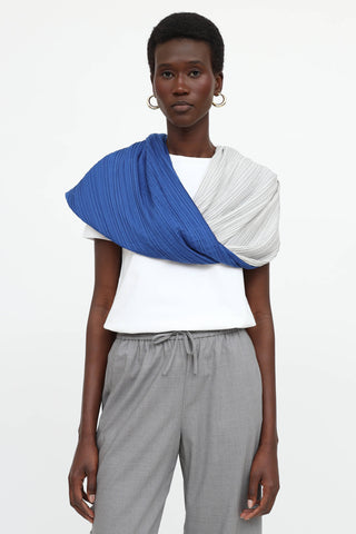 Issey Miyake Pleated Circle Scarf