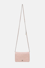 Chanel 2014 Camellia Embossed Wallet on Chain Bag