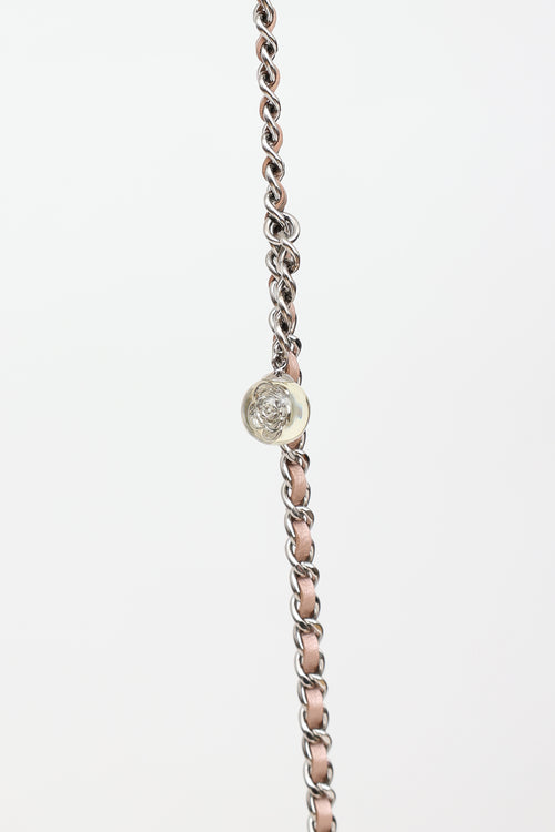 Chanel 2014 Camellia Embossed Wallet on Chain Bag
