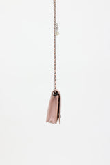 Chanel 2014 Camellia Embossed Wallet on Chain Bag
