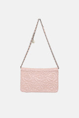 Chanel 2014 Camellia Embossed Wallet on Chain Bag