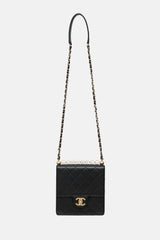 Chanel 2019 Leather Chic Pearls Flap Bag