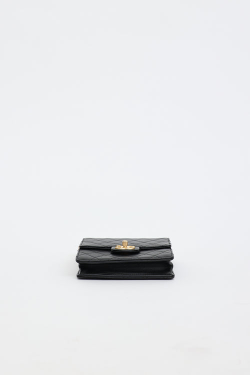 Chanel 2019 Leather Chic Pearls Flap Bag
