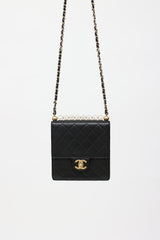 Chanel 2019 Leather Chic Pearls Flap Bag