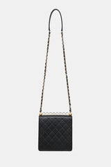 Chanel 2019 Leather Chic Pearls Flap Bag