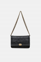 Chanel 2014 Leather Boy Wallet on Chain Bag