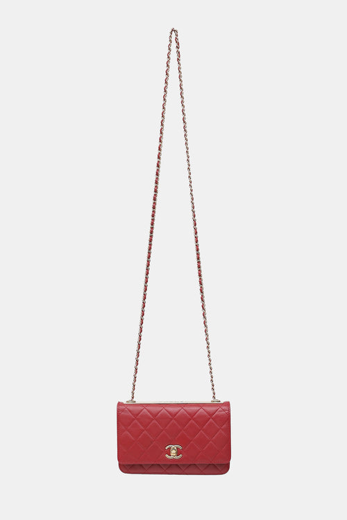 Chanel 2019 Leather Trendy Wallet On Chain Bag