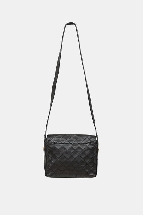 Chanel 1991 Leather Shoulder Flap  Bag