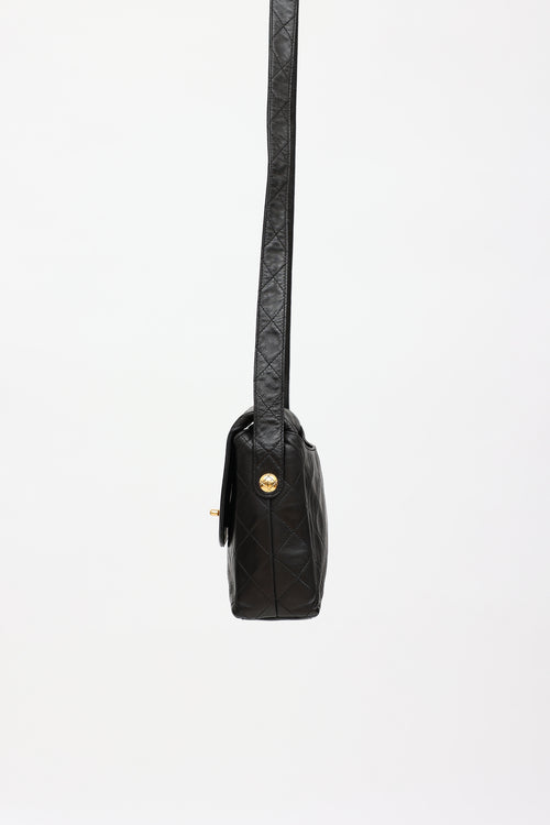 Chanel 1991 Leather Shoulder Flap  Bag