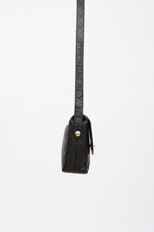 Chanel 1991 Leather Shoulder Flap  Bag