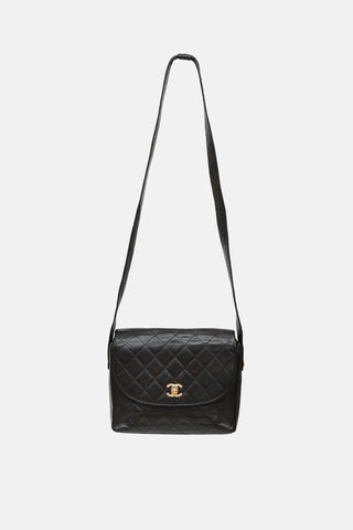 Chanel 1991 Leather Shoulder Flap  Bag
