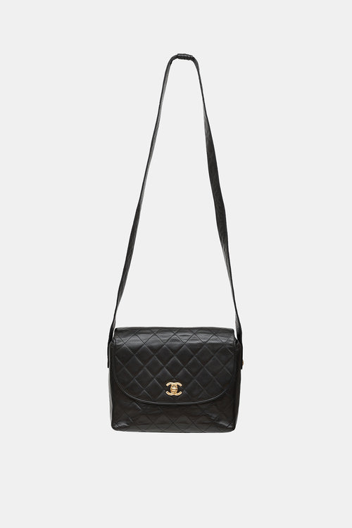 Chanel 1991 Leather Shoulder Flap  Bag