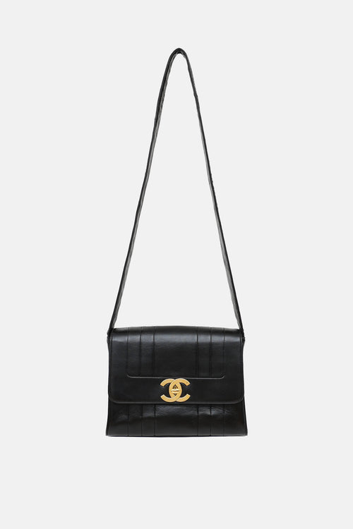 Chanel C. 1990s Vertical Quilted Large Flap Bag