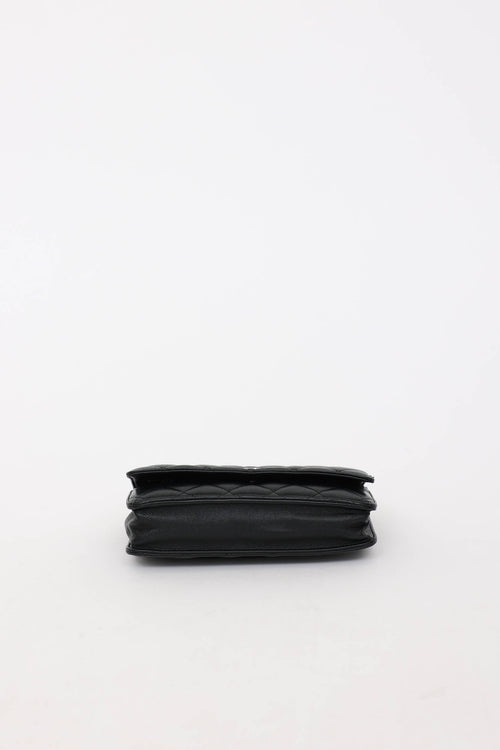 Chanel 2017 Leather Quilted Wallet on Chain