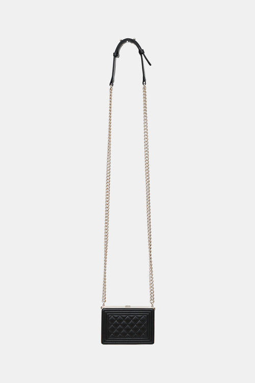 Chanel 2023 Box Boy Minaudiere Crossbody Bag