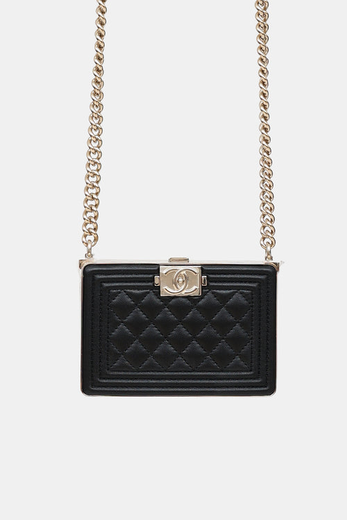 Chanel 2024 Box Boy Minaudiere Crossbody Bag
