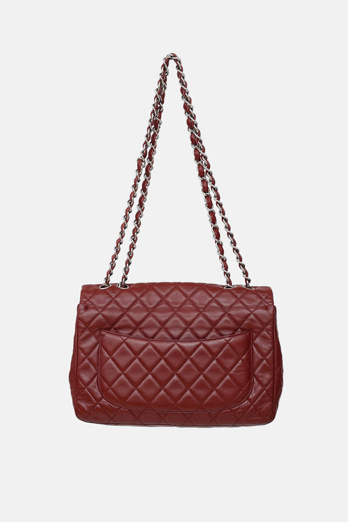Chanel 2008 Lambskin Jumbo Classic Flap Bag