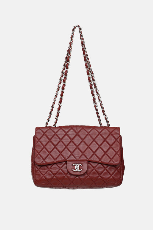 Chanel 2008 Lambskin Jumbo Classic Flap Bag
