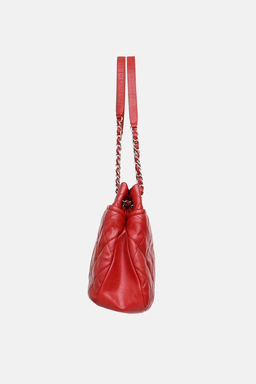 Chanel 2012-2013 Caviar Shopping Tote Bag