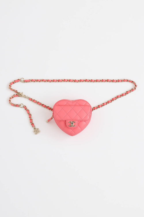 Chanel 2002 CC In Love Heart Belt Bag