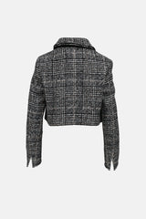 Akris Plaid Tweed Jacket