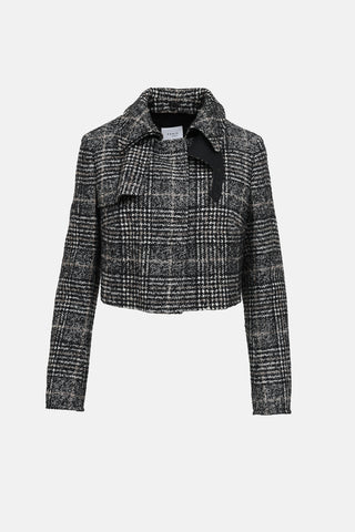 Akris Plaid Tweed Jacket
