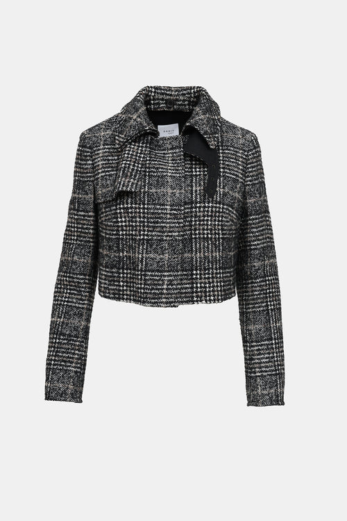 Akris Plaid Tweed Jacket