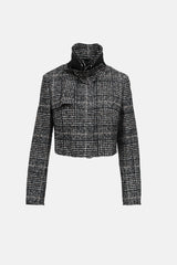 Akris Plaid Tweed Jacket