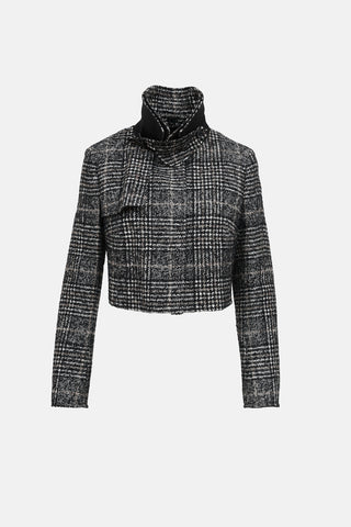 Akris Plaid Tweed Jacket