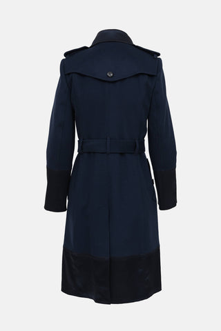 Burberry Paneled Pea Coat