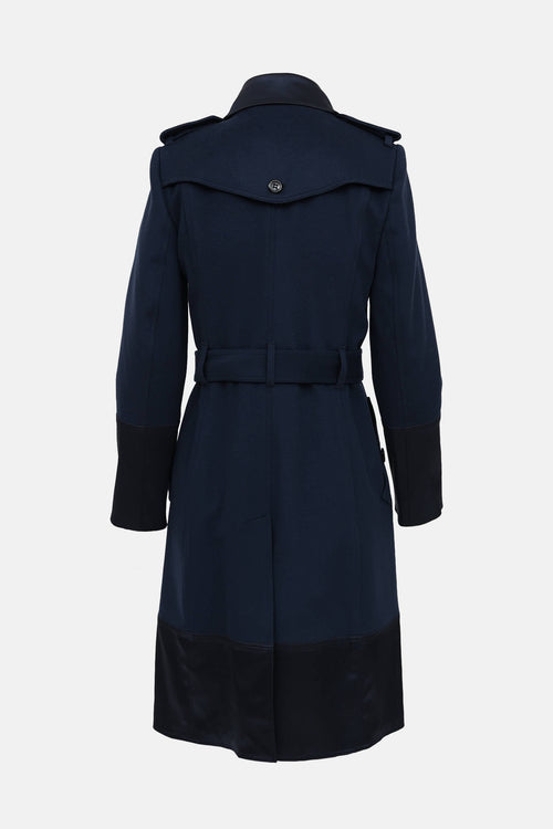 Burberry Paneled Pea Coat