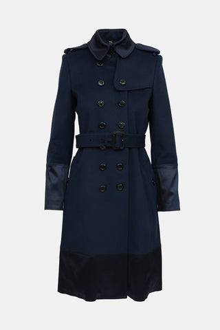 Burberry Paneled Pea Coat