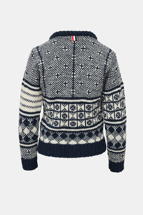 Thom Browne Pattern Knit Sweater
