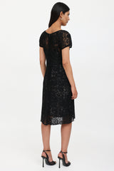 Dolce & Gabbana Lace Short Sleeve Dress