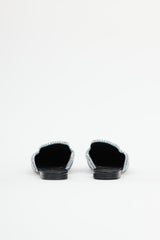 Giuseppe Zanotti Velvet Crystal Mule