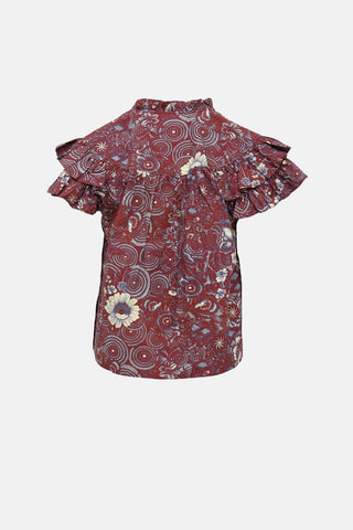 Ulla Johnson Letty Ruffle Top
