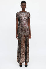 Palm Angels Open Back Sequin Dress
