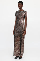 Palm Angels Open Back Sequin Dress