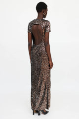 Palm Angels Open Back Sequin Dress