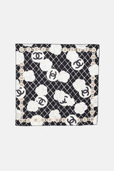 Chanel Silk Camellia Scarf