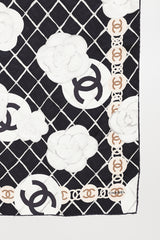 Chanel Silk Camellia Scarf