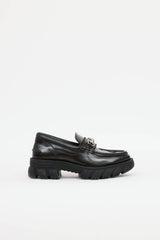 Gucci Leather Horsebit Platform Loafer