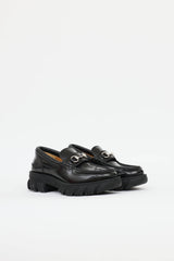 Gucci Leather Horsebit Platform Loafer