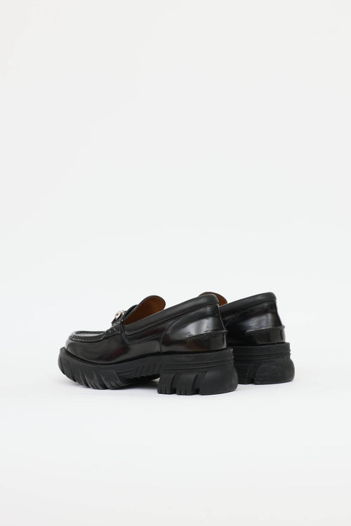 Gucci Leather Horsebit Platform Loafer