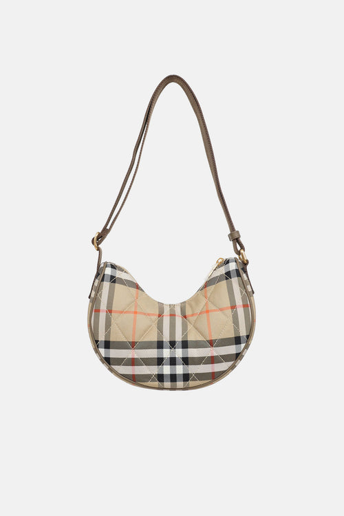 Burberry Check Horseshoe Crossbody Bag