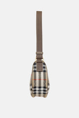Burberry Check Horseshoe Crossbody Bag