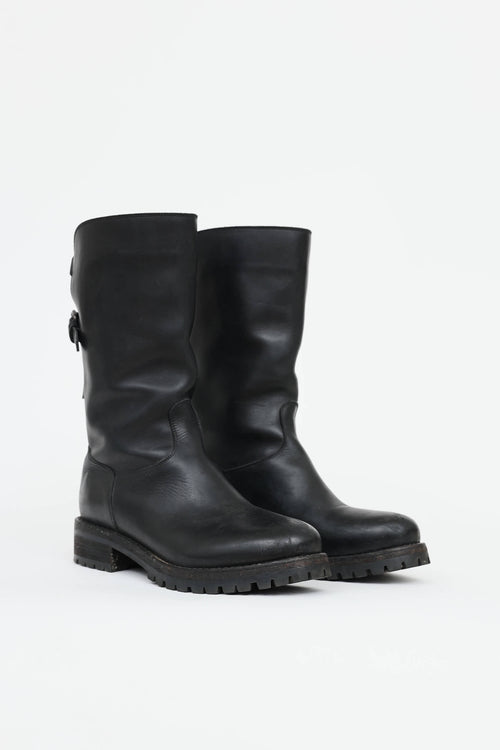 Sartore Leather Moto Boot