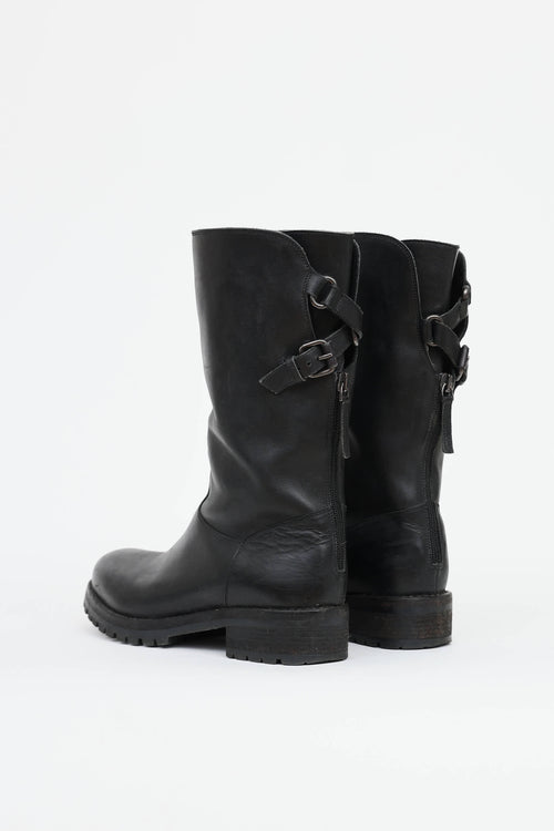 Sartore Leather Moto Boot
