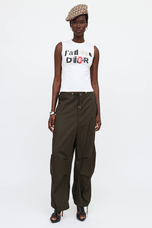 Dior SS 2003 Graphic Tank Top